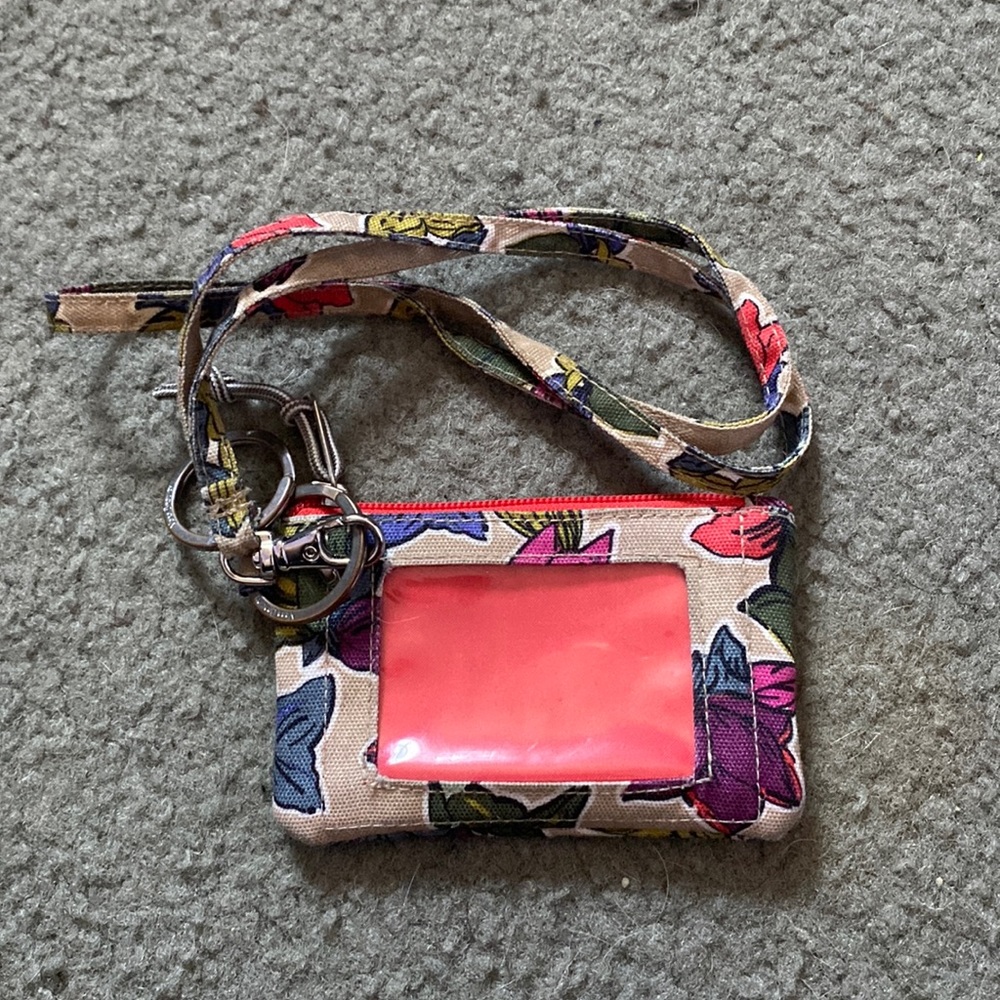 Vera Bradley lanyard with pouch